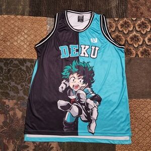 My Hero Academia Deku Split Basketball Jersey Anime Manga